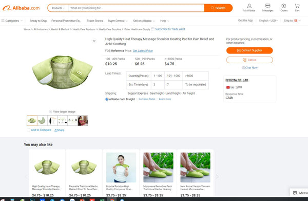 HAPAKU - Thương hiệu Đai chườm thảo dược của Việt Nam đầu tiên có mặt tại Amazon và Alibaba