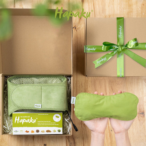 Túi chườm mắt thảo dược Hapaku - Quà tặng Best-seller được nhiều doanh nghiệp tin chọn