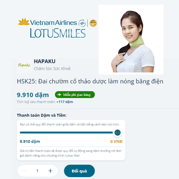 VIETNAM AIRLINES & HAPAKU - QUÀ TẶNG ĐỔI DẶM BAY TINH TẾ CHO HỘI VIÊN BÔNG SEN VÀNG