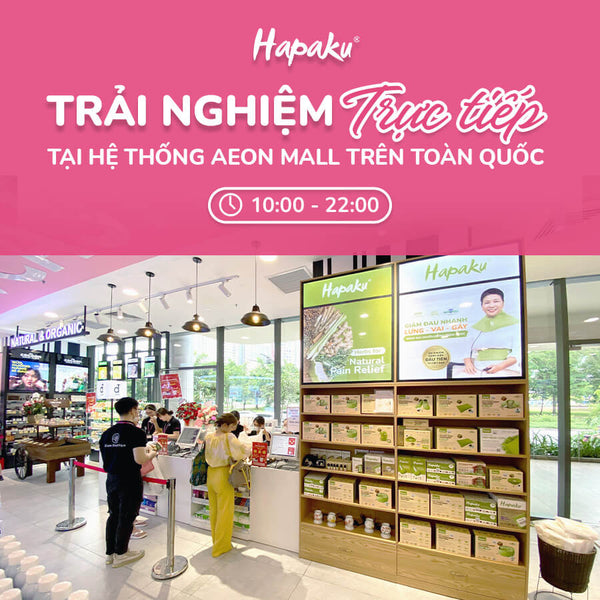 TRẢI NGHIỆM HAPAKU TẠI HỆ THỐNG AEON MALL TRÊN TOÀN QUỐC