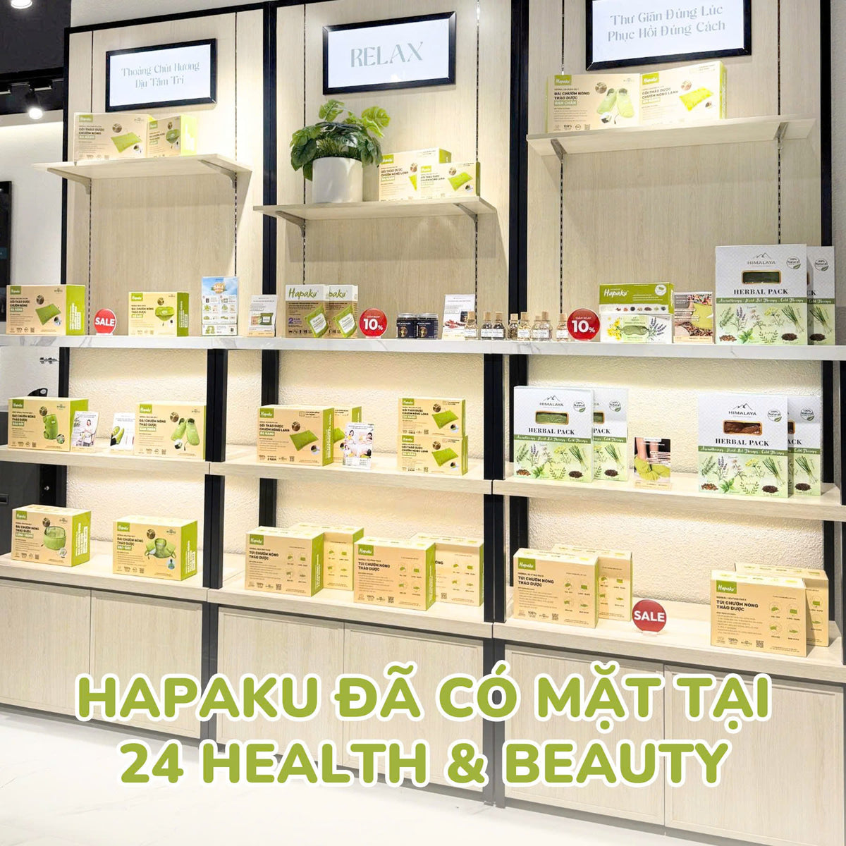HAPAKU CHÍNH THỨC CÓ MẶT TẠI 24 HEALTH & BEAUTY