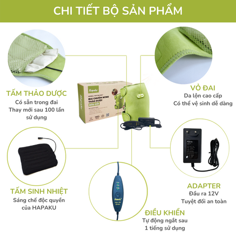 Tấm Thảo Dược Thay Thế Cho Đai Chườm Thảo Dược Đầu Gối - Làm Nóng Bằng Điện