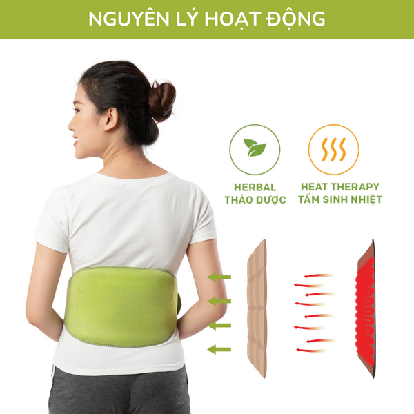 Đai Giảm Mỡ Bụng Hapaku - Làm Nóng Bằng Điện