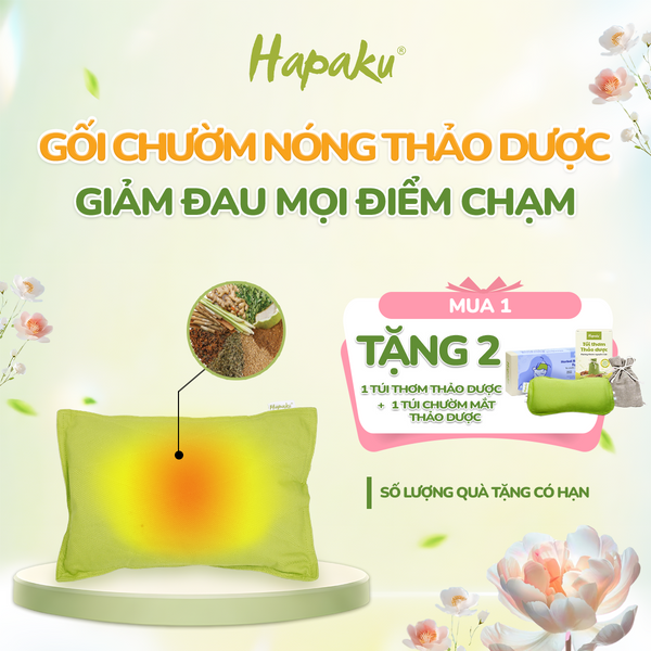 Gối Chườm Thảo Dược Đa Năng Hapaku - Làm Nóng Bằng Điện