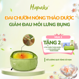 Đai Chườm Thảo Dược Lưng Bụng Hapaku - Làm Nóng Bằng Điện