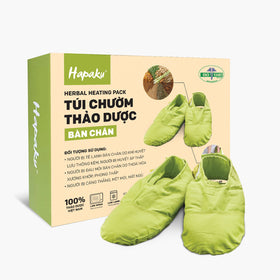 Túi Chườm Thảo Dược Bàn Chân Hapaku - Làm Nóng Bằng Lò Vi Sóng