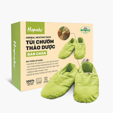 Túi Chườm Thảo Dược Bàn Chân Hapaku - Làm Nóng Bằng Lò Vi Sóng 