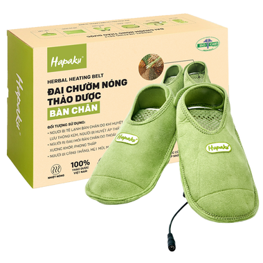 Đai Chườm Thảo Dược Bàn Chân Hapaku - Làm Nóng Bằng Điện
