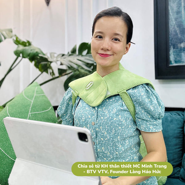 Bộ quà tặng 20/10 độc đáo Đai chườm nóng thảo dược Vai Gáy Cổ