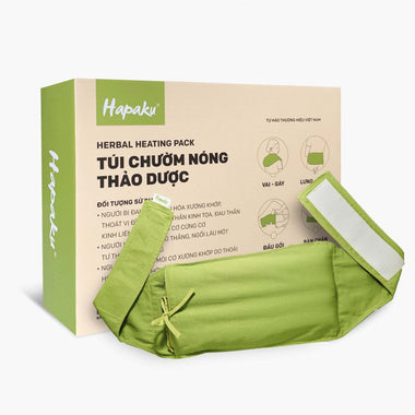 Túi Chườm Thảo Dược Lưng Bụng Hapaku - Làm Nóng Bằng Lò Vi Sóng