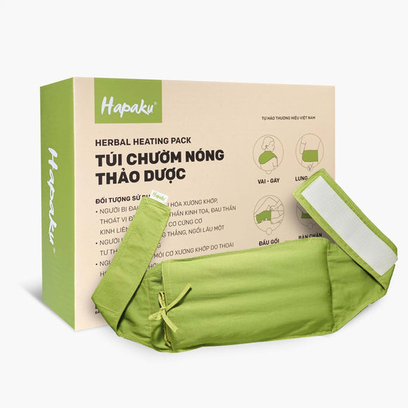 Túi Chườm Thảo Dược Lưng Bụng Hapaku - Làm Nóng Bằng Lò Vi Sóng