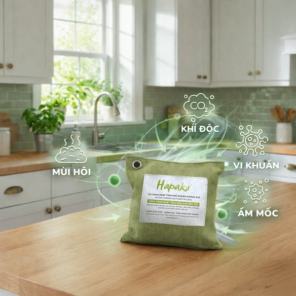 Túi Than Hoạt Tính Gáo Dừa Bến Tre - Túi 200G