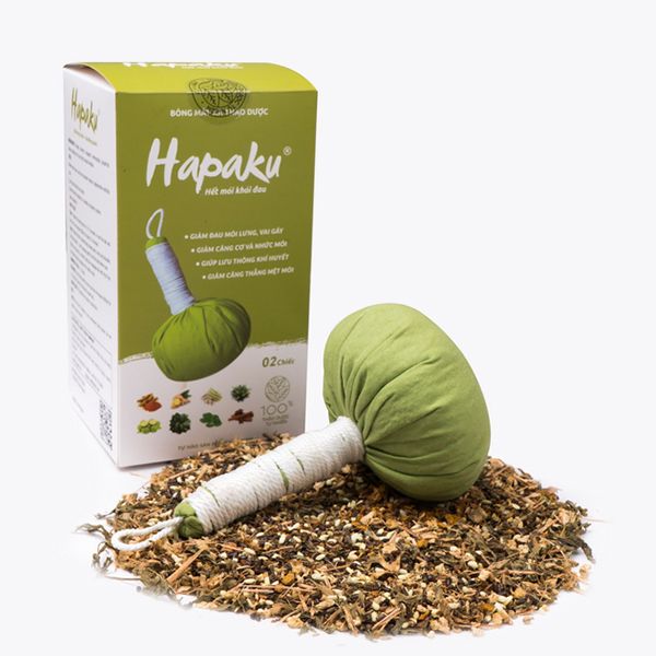 Bóng Mát Xa Thảo Dược Hapaku - Hộp 2 Quả 300G