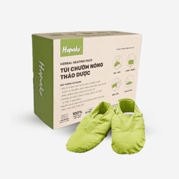 Túi Chườm Thảo Dược Bàn Chân Hapaku - Làm Nóng Bằng Lò Vi Sóng