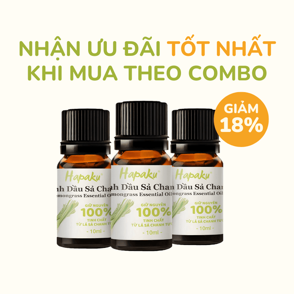Tinh Dầu Sả Chanh Tự Nhiên Nguyên Chất