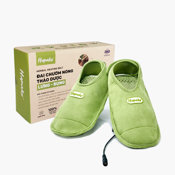 Đai Chườm Thảo Dược Bàn Chân Hapaku - Làm Nóng Bằng Điện