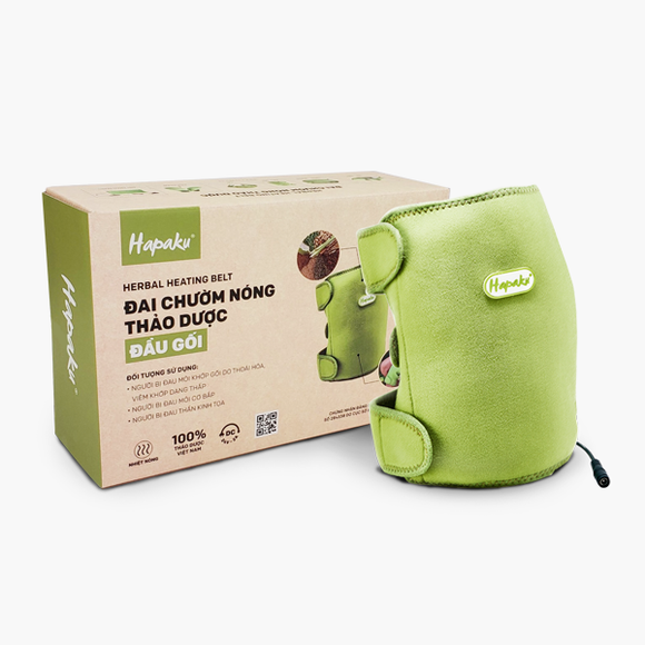Đai Chườm Thảo Dược Đầu Gối Hapaku - Làm Nóng Bằng Điện
