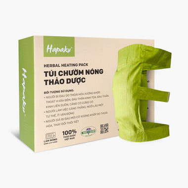 Túi Chườm Thảo Dược Đầu Gối Hapaku - Làm Nóng Bằng Lò Vi Sóng