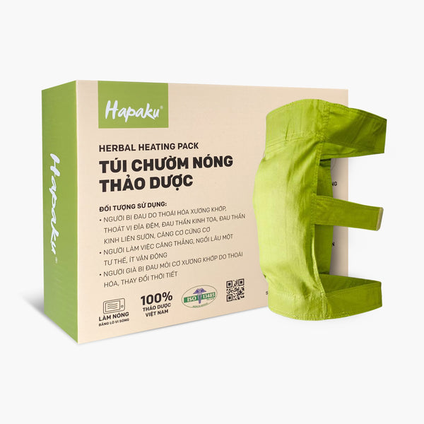 Túi Chườm Thảo Dược Đầu Gối Hapaku - Làm Nóng Bằng Lò Vi Sóng