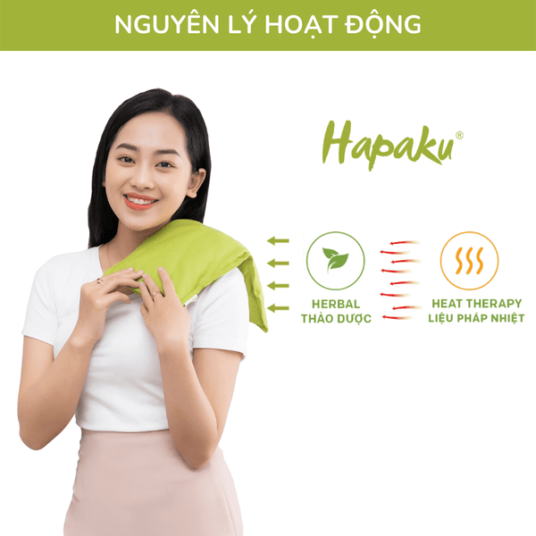 Gối Chườm Thảo Dược Đa Năng Hapaku - Làm Nóng Bằng Lò Vi Sóng (Size Nhỏ 22x12cm)