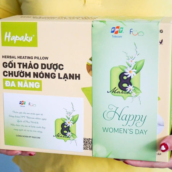 Set quà sức khỏe Túi chườm thảo dược thiết thực, mới lạ tặng thầy cô, bạn bè ngày hội họp lớp, gặp mặt kỉ niệm ngày ra trường