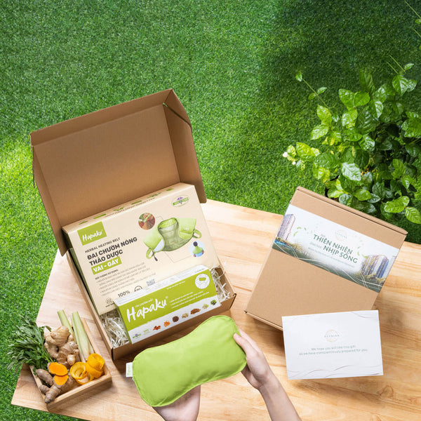 Quà tặng khuyến mãi độc đáo, mới lạ dành cho doanh nghiệp bằng Túi chườm mắt thảo dược Hapaku