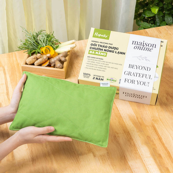 Set quà sức khỏe Túi chườm thảo dược thiết thực, mới lạ tặng thầy cô, bạn bè ngày hội họp lớp, gặp mặt kỉ niệm ngày ra trường