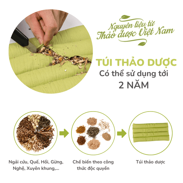 Set quà sức khỏe Túi chườm thảo dược thiết thực, mới lạ tặng thầy cô, bạn bè ngày hội họp lớp, gặp mặt kỉ niệm ngày ra trường