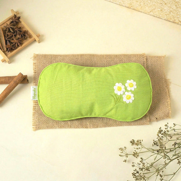 Túi chườm mắt thảo dược thêu hoa cúc- Làm Nóng Bằng Lò Vi Sóng