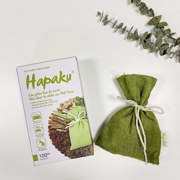 Túi thơm thảo dược tự nhiên Hapaku cho phòng ngủ, xe hơi, tủ quần áo