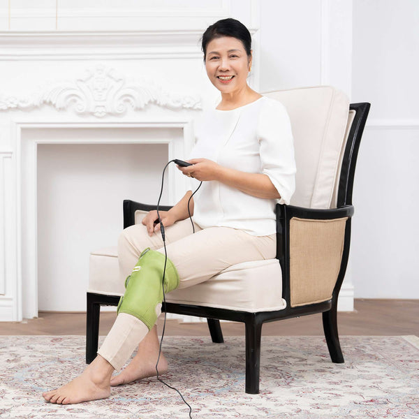 Bộ 2 Đai Chườm Thảo Dược Đầu Gối Hapaku - Làm Nóng Bằng Điện