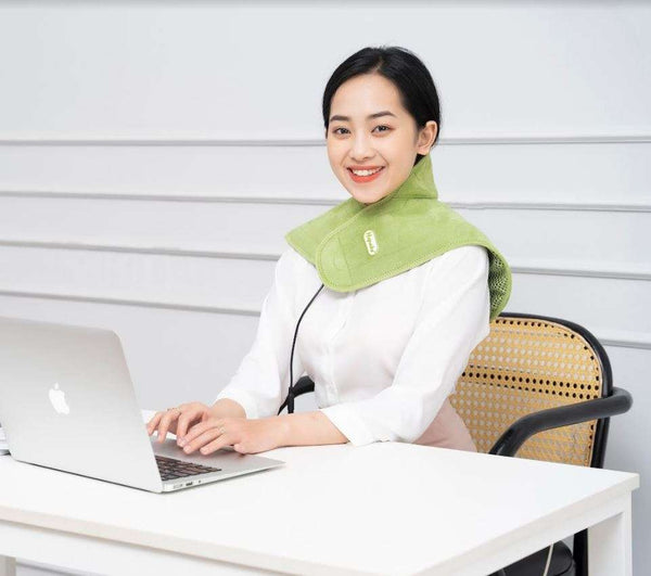 Đai Chườm Thảo Dược Vai Gáy Cổ Hapaku - Làm Nóng Bằng Điện