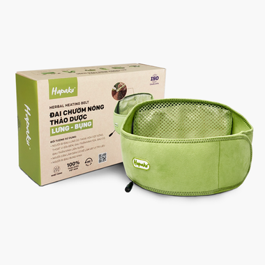 Đai Chườm Thảo Dược Lưng Bụng Hapaku - Làm Nóng Bằng Điện